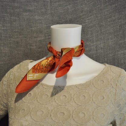 Hermes Silk WWW.HERMES.COM Pocket Square Scarf 5 of 5