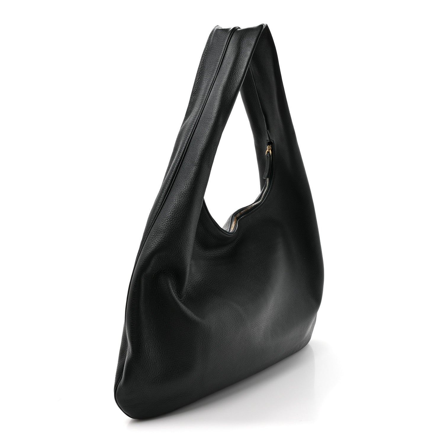 The Row Grained Calfskin Medium Everyday Shoulder Bag Bottle Green 3 of 9