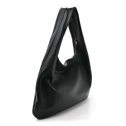 The Row Grained Calfskin Medium Everyday Shoulder Bag Bottle Green 3 of 9