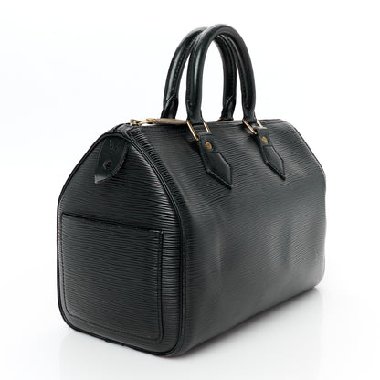 Louis Vuitton Epi Speedy 25 Black 3 of 13