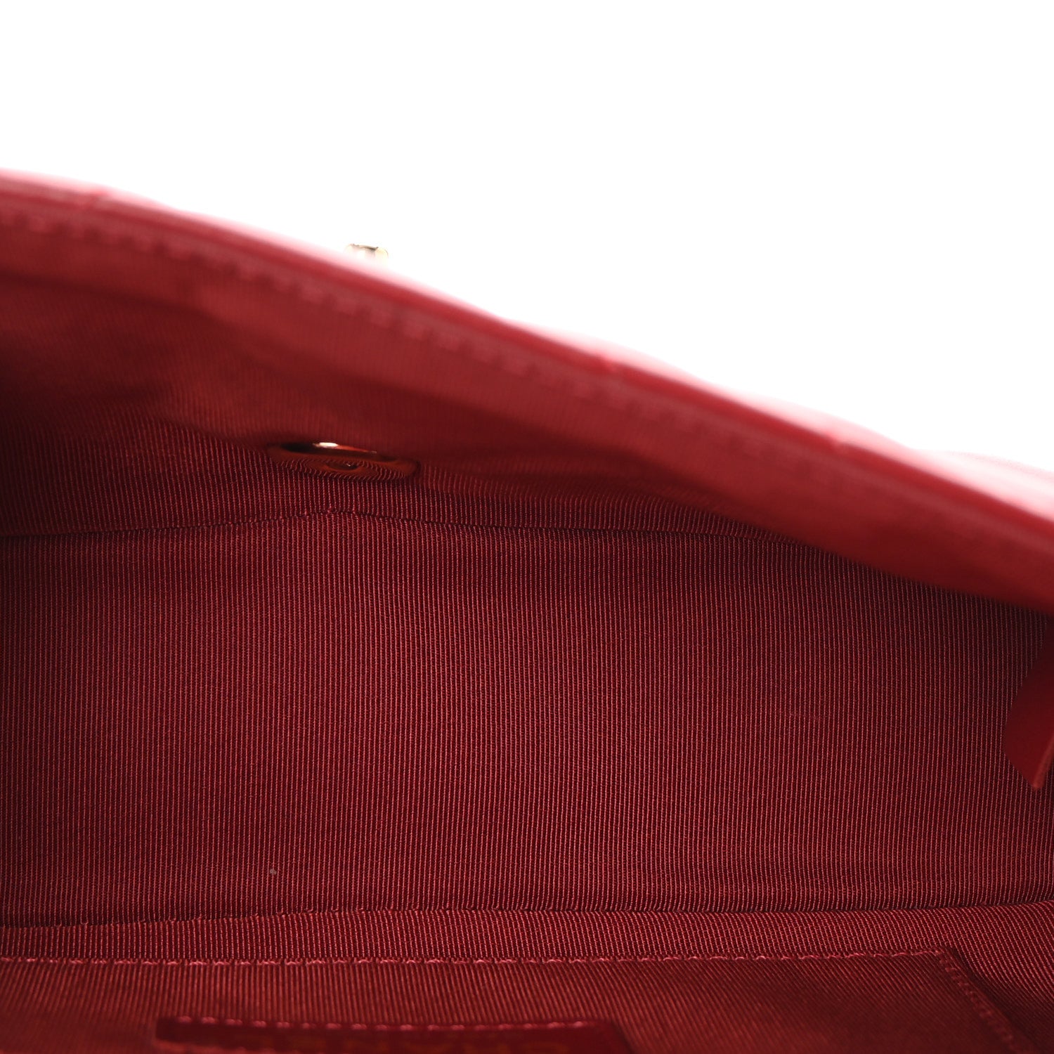 Chanel Calfskin Chevron Quilted Mini Statement Flap Red 5 of 10