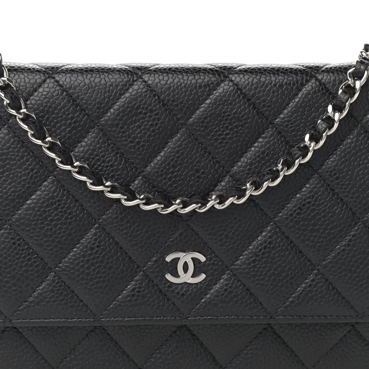 Chanel Caviar Quilted Wallet On Chain WOC Black 9 of 11