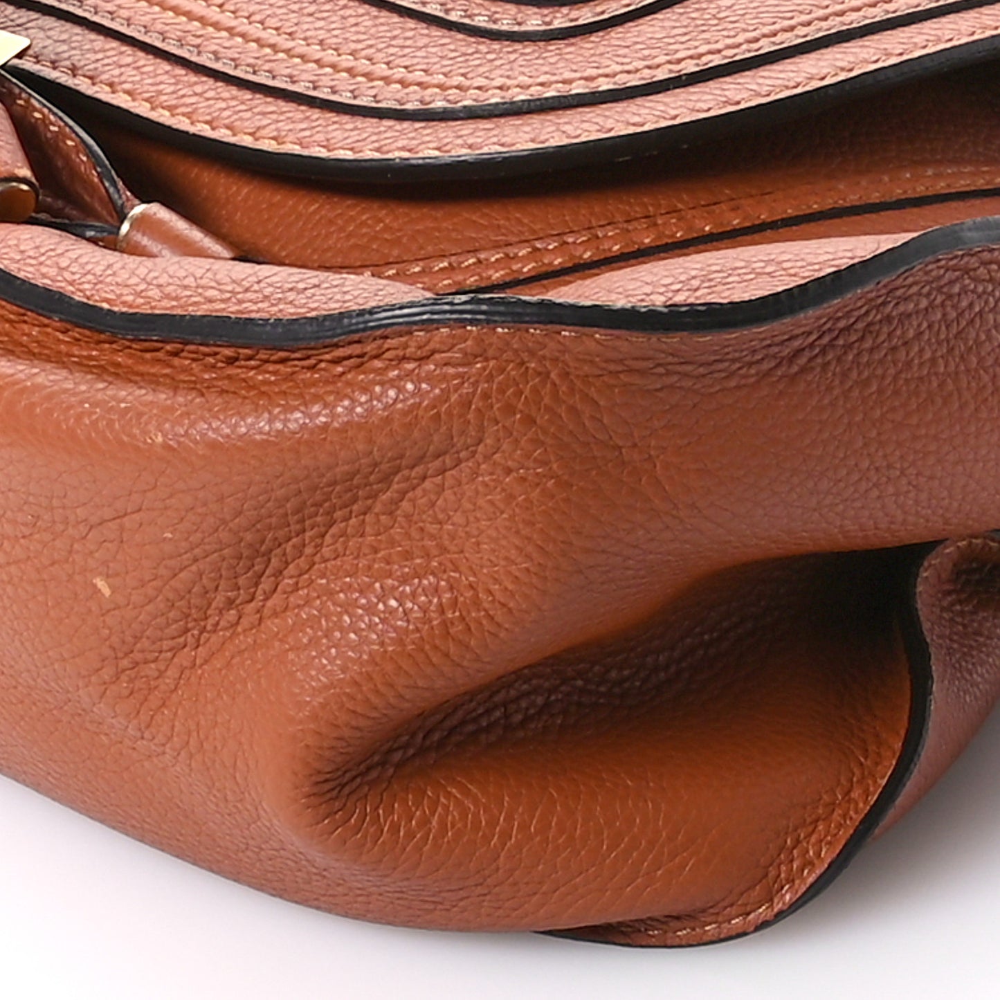 Calfskin Large Marcie Satchel Tan