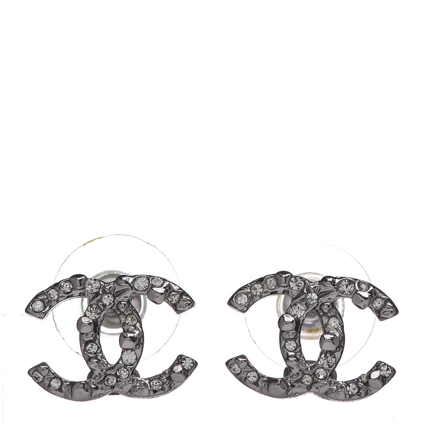 Ruthenium Crystal CC Earrings