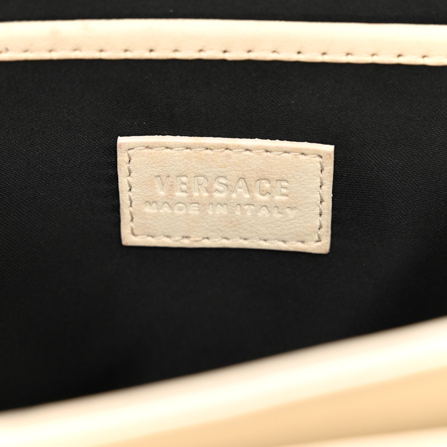 Versace Nappa Palazzo Sultan Shoulder Bag White 7 of 12