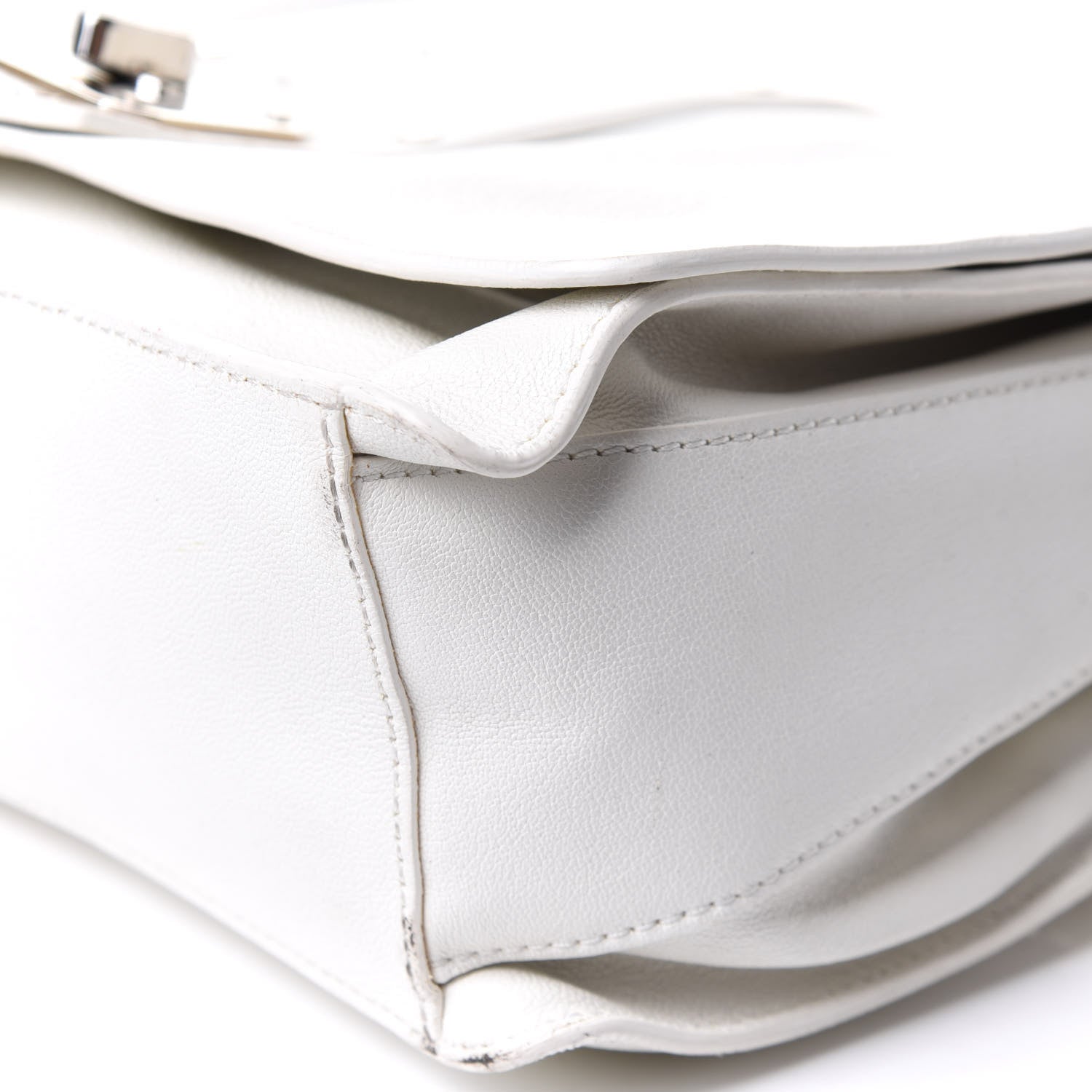 Versace Goatskin Large Stardvst Shoulder Bag White Black 12 of 15