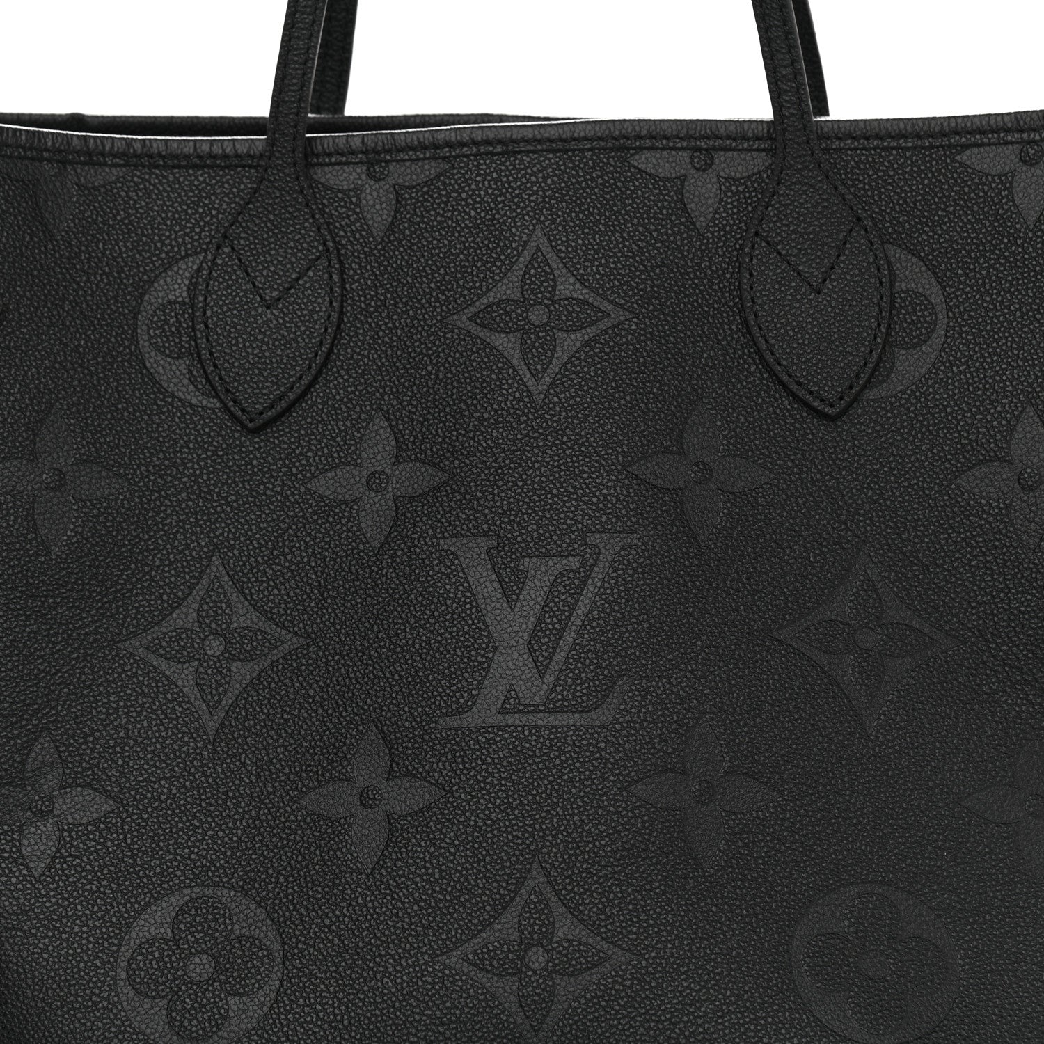 Louis Vuitton Empreinte Monogram Giant Neverfull MM Black 8 of 12