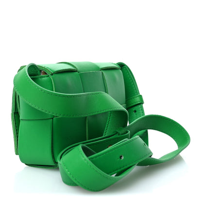 Bottega Veneta Lambskin Maxi Intrecciato Extra Mini Cassette Crossbody Bag Parakeet 3 of 9