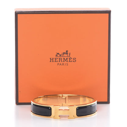 Hermes Enamel Narrow Clic Clac H Bracelet PM Black 6 of 6