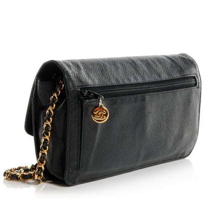 Chanel Caviar Wallet on Chain WOC Black 3 of 8