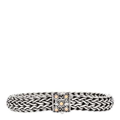 John Hardy Sterling Silver 18K Yellow Gold 10mm Jaisalmer Classic Chain Dot Bracelet 1 of 3
