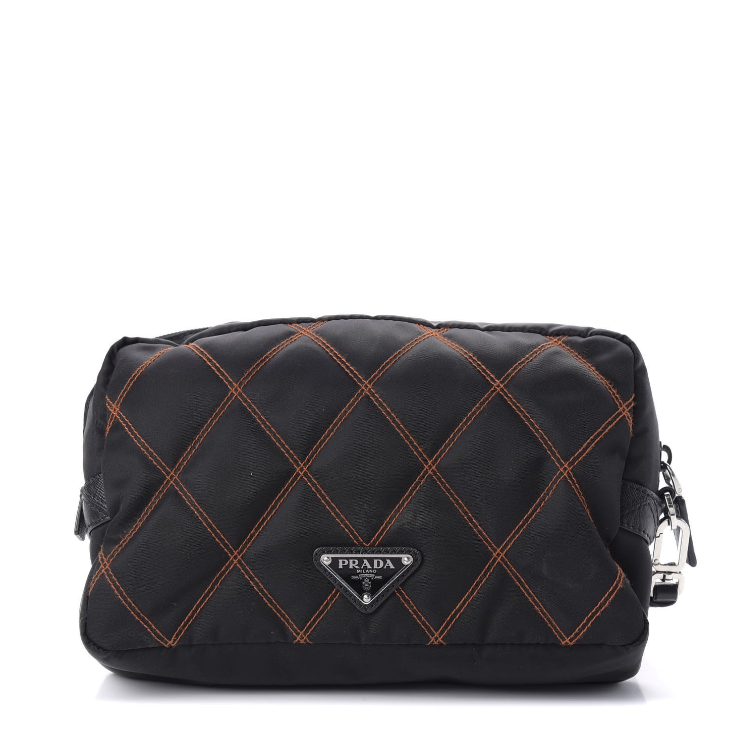 Tessuto Nylon Impunturato Pochette Black