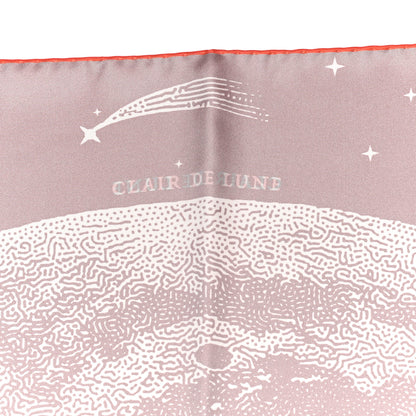 Hermes Silk Double Face Clair De Lune Scarf 90 Orange Gris White 6 of 9