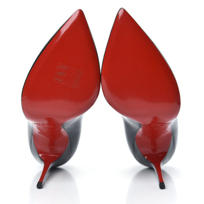 Christian Louboutin Jazz Calfskin Corneille 100 Pumps 39 Black 5 of 10