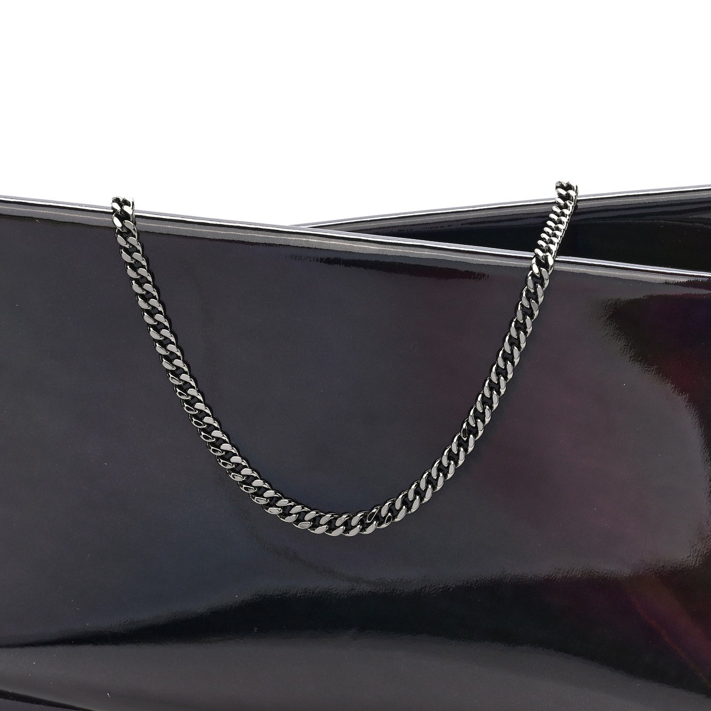 Patent Psychic Loubitwist Clutch Black