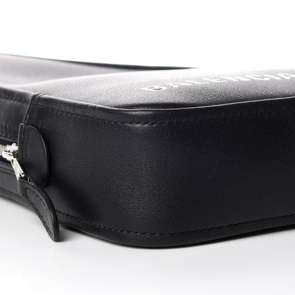 Balenciaga Calfskin M Triangle Pouch Black 5 of 9