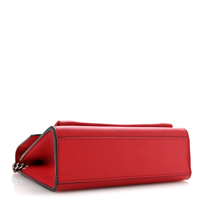 Louis Vuitton Soft Calfskin Mylockme Chain Bag BB Rubis 4 of 13