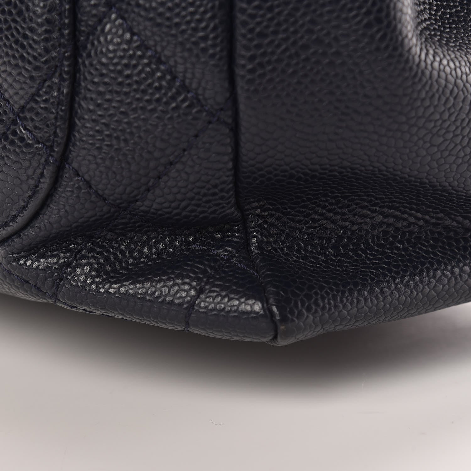 Chanel Caviar Quilted Grand Shopping Tote GST Navy Blue 11 of 18