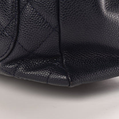 Chanel Caviar Quilted Grand Shopping Tote GST Navy Blue 11 of 18