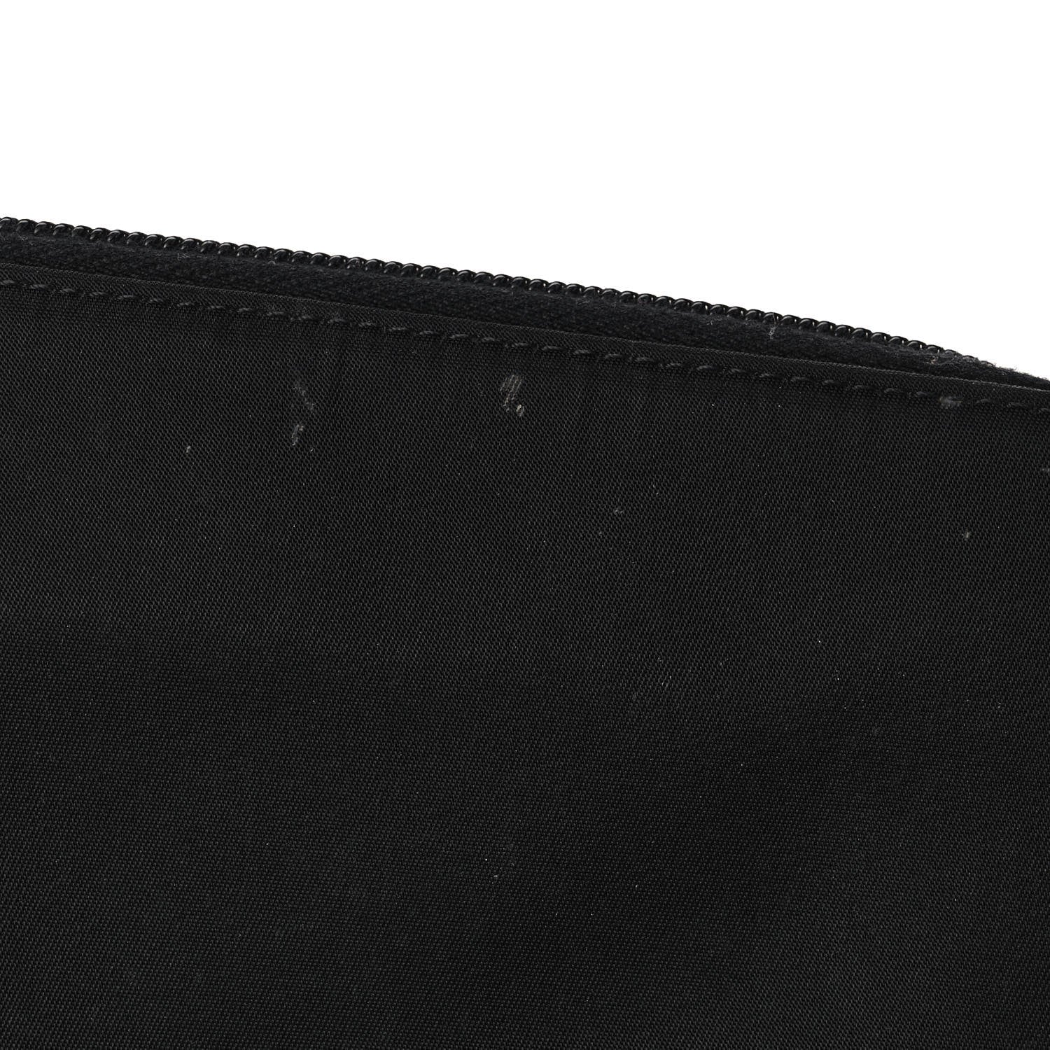 Prada Tessuto Nylon Zip Around Wallet Black 10 of 11
