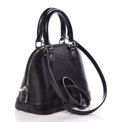Louis Vuitton Epi Alma BB Black 3 of 9