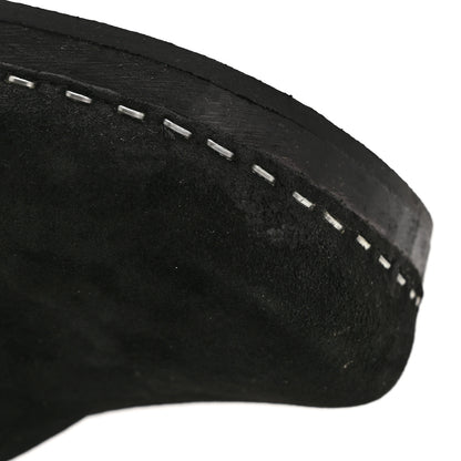 Chanel Suede CC Clogs 37 Black 9 of 9