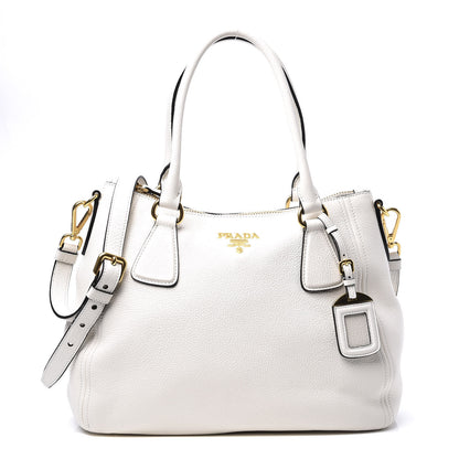 Prada Vitello Phenix Shopping Tote Bianco 1 of 11