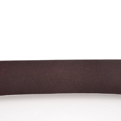 Gucci Guccissima Square G Belt 85 34 Brown 7 of 9