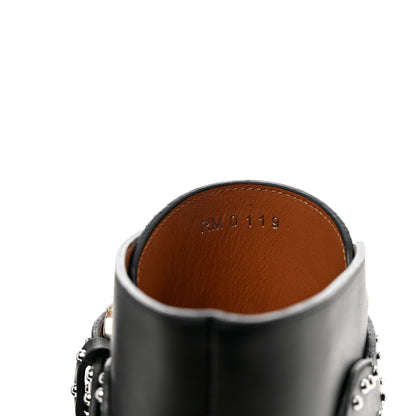 Givenchy Calfskin Studded Prue Buckle Bootie 39 Black 8 of 8