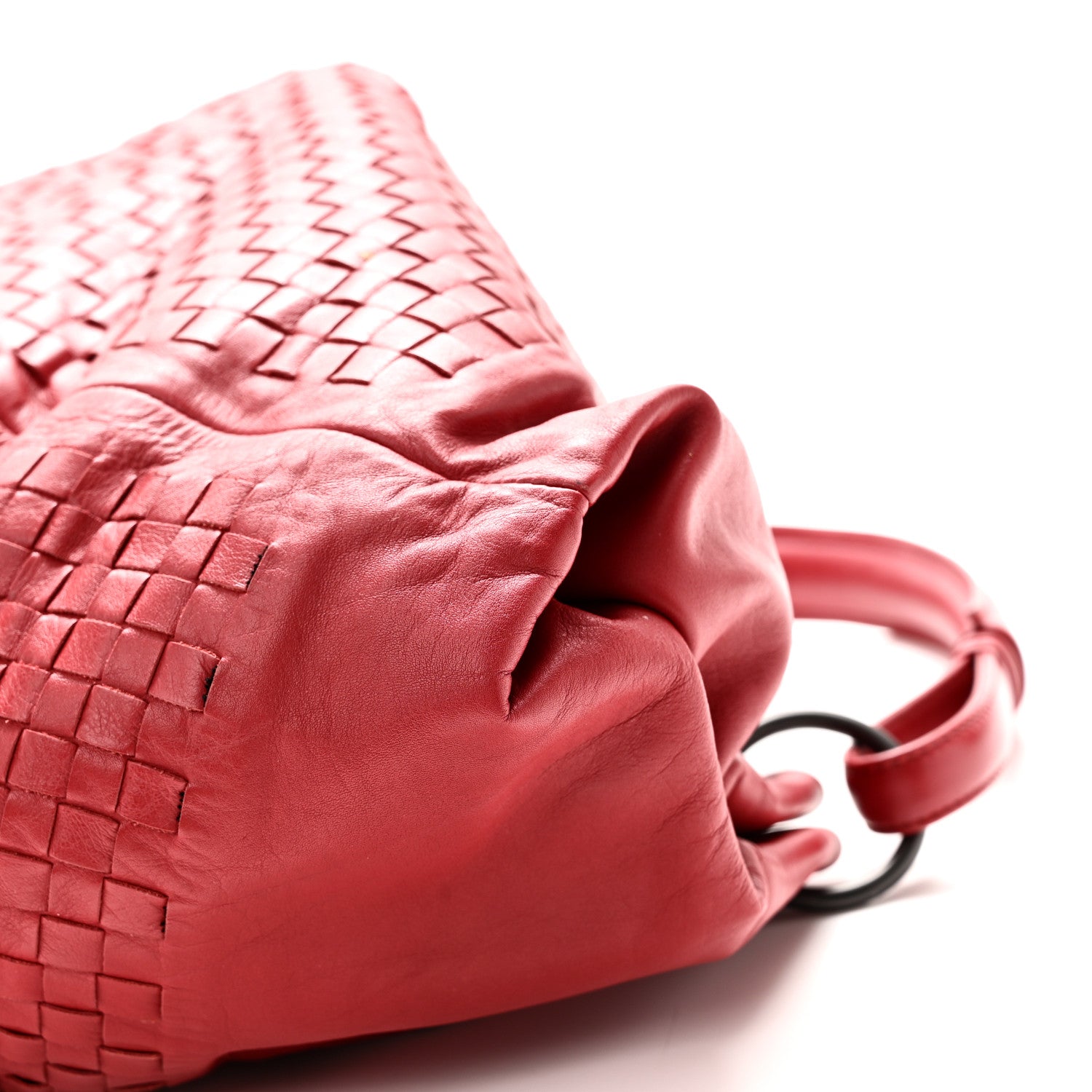 Bottega Veneta Nappa Intrecciato Aquilone Fortune Cookie Hobo Red 9 of 9