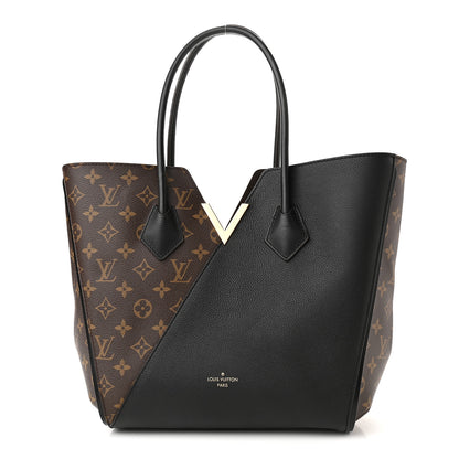 Louis Vuitton Calfskin Monogram Kimono Tote Black 1 of 9