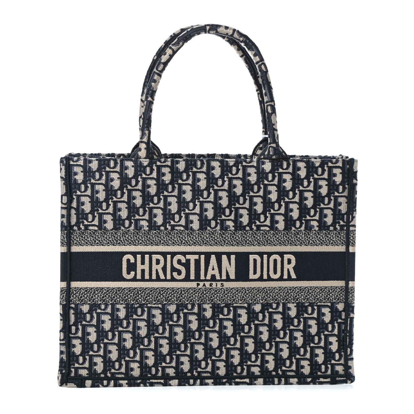 Oblique Medium Book Tote Blue Multicolor