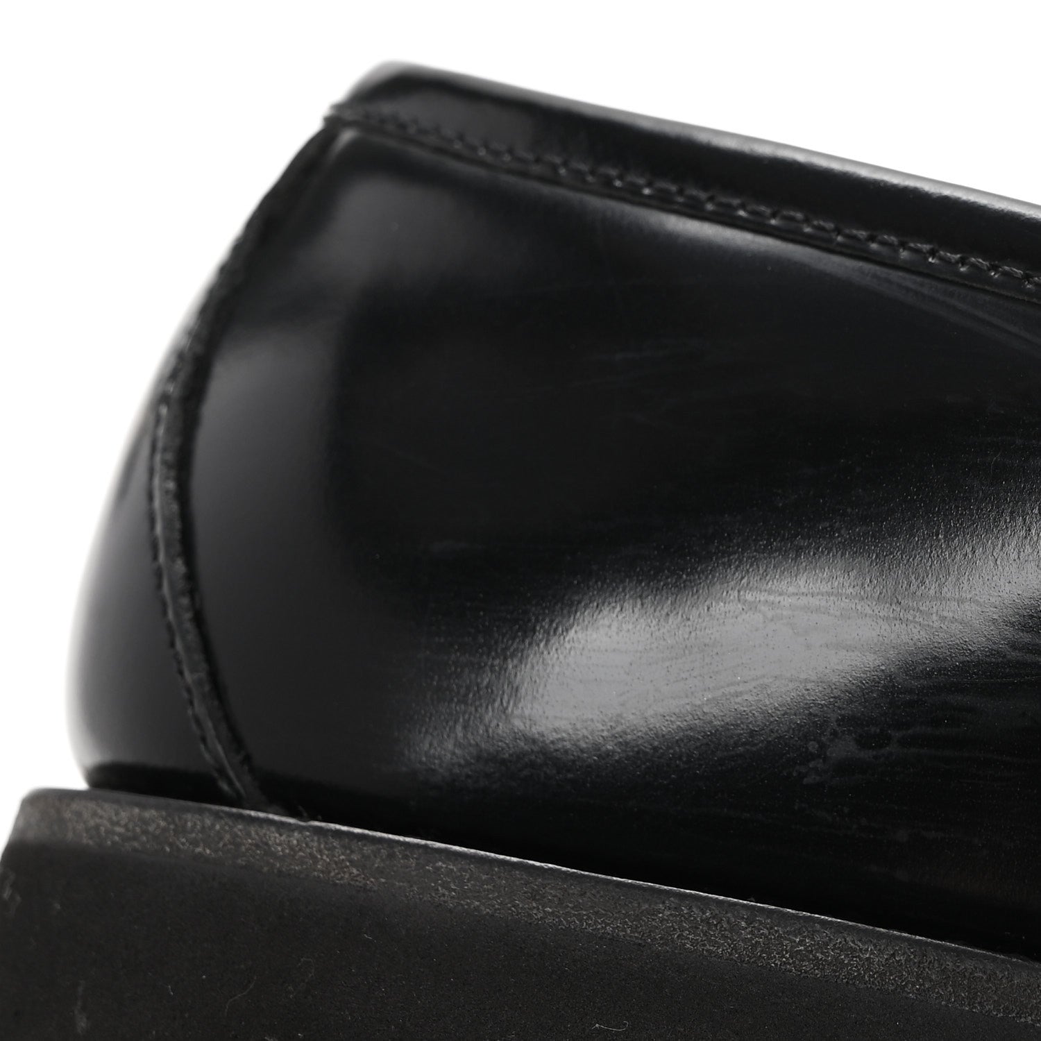 Gucci Cordovan Lux Womens Horsebit 45mm Platform Loafers 39 Black 10 of 11