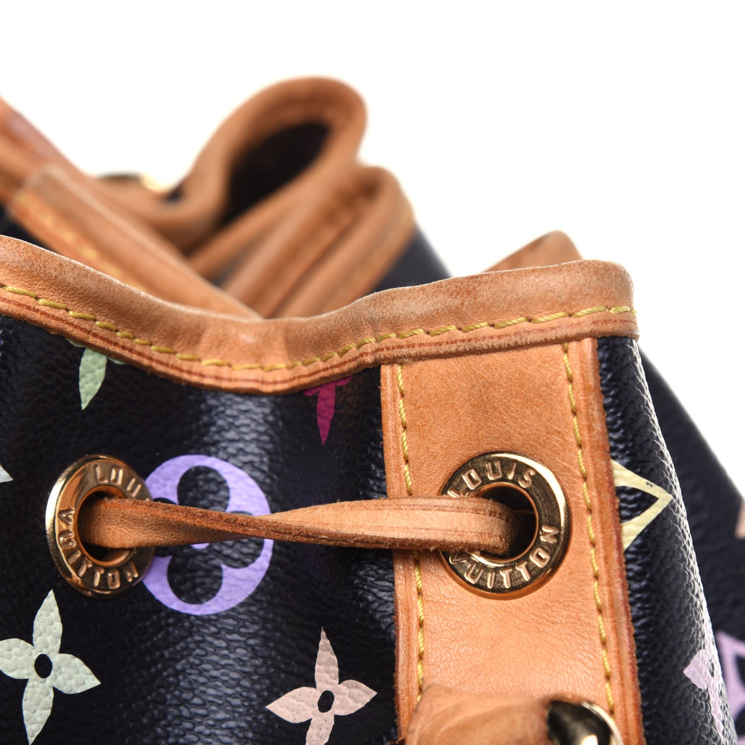 Louis Vuitton Monogram Multicolor Petit Noe Black 23 of 24