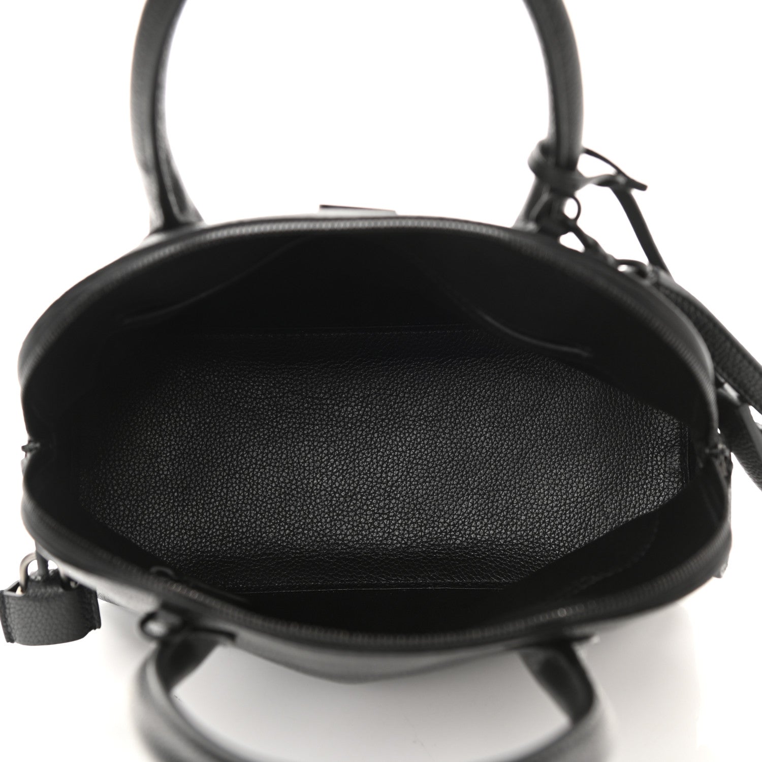 Balenciaga Supple Calfskin Rivet Small Ville Top Handle Bag Black 5 of 11