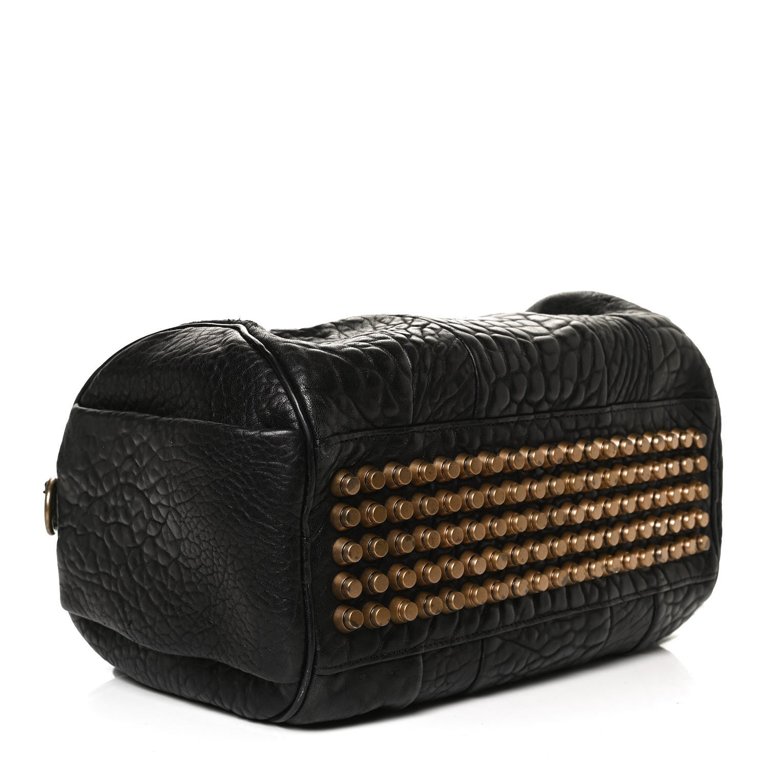 Alexander Wang Pebbled Lambskin Rocco Black Antique Brass Hardware 4 of 11