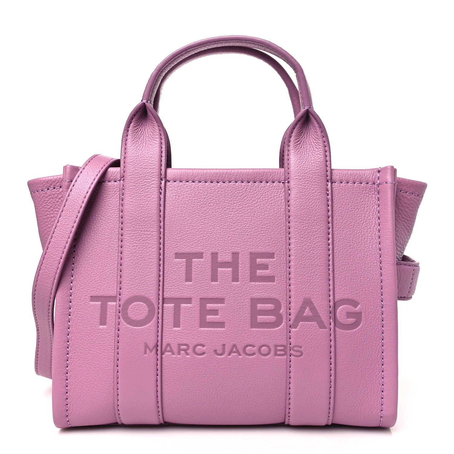 Marc Jacobs Grained Calfskin Small The Tote Bag Orchid Haze 1 of 10