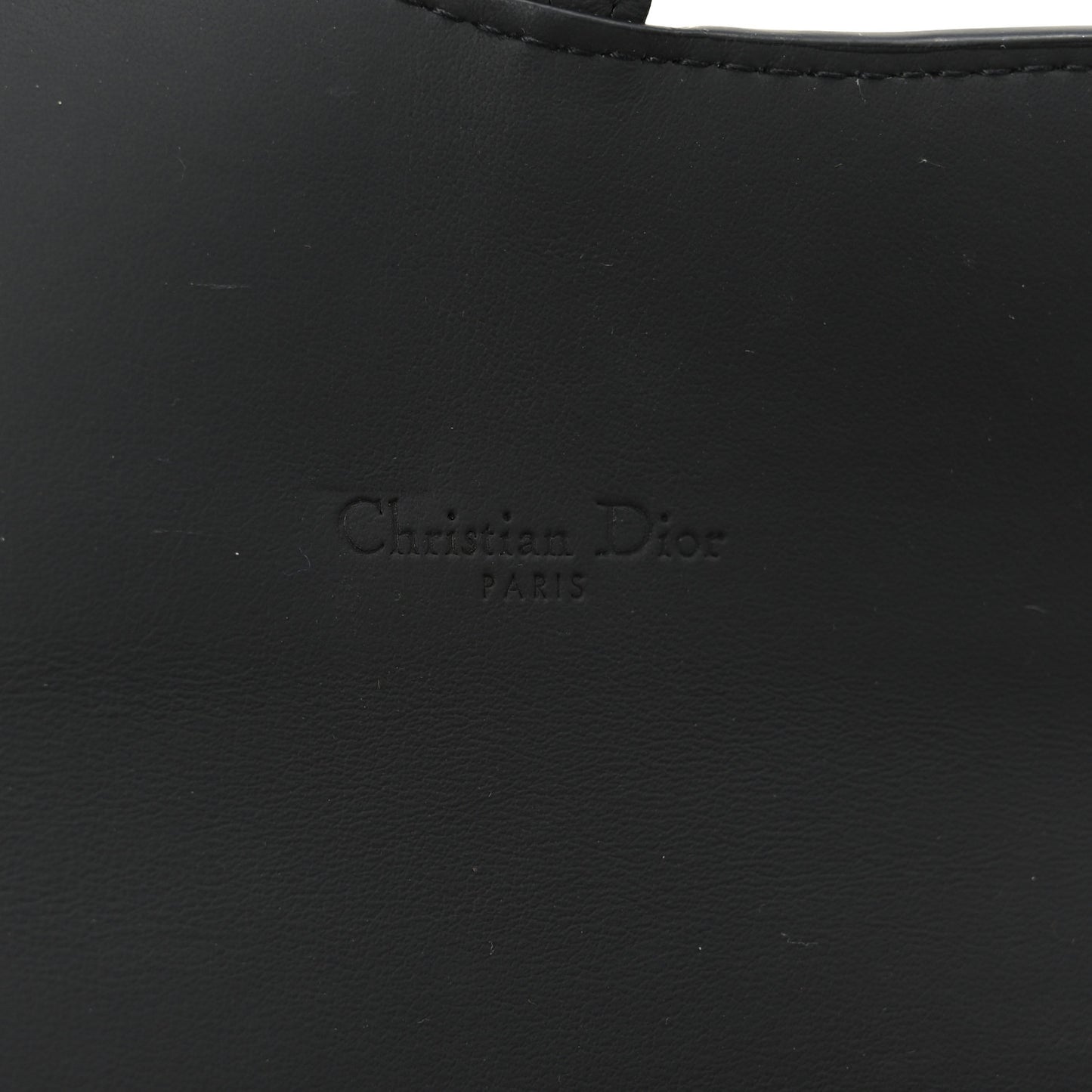 Ultra Matte Calfskin Saddle Chain Wallet Pouch Black