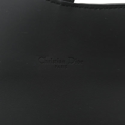 Christian Dior Ultra Matte Calfskin Saddle Chain Wallet Pouch Black 7 of 13