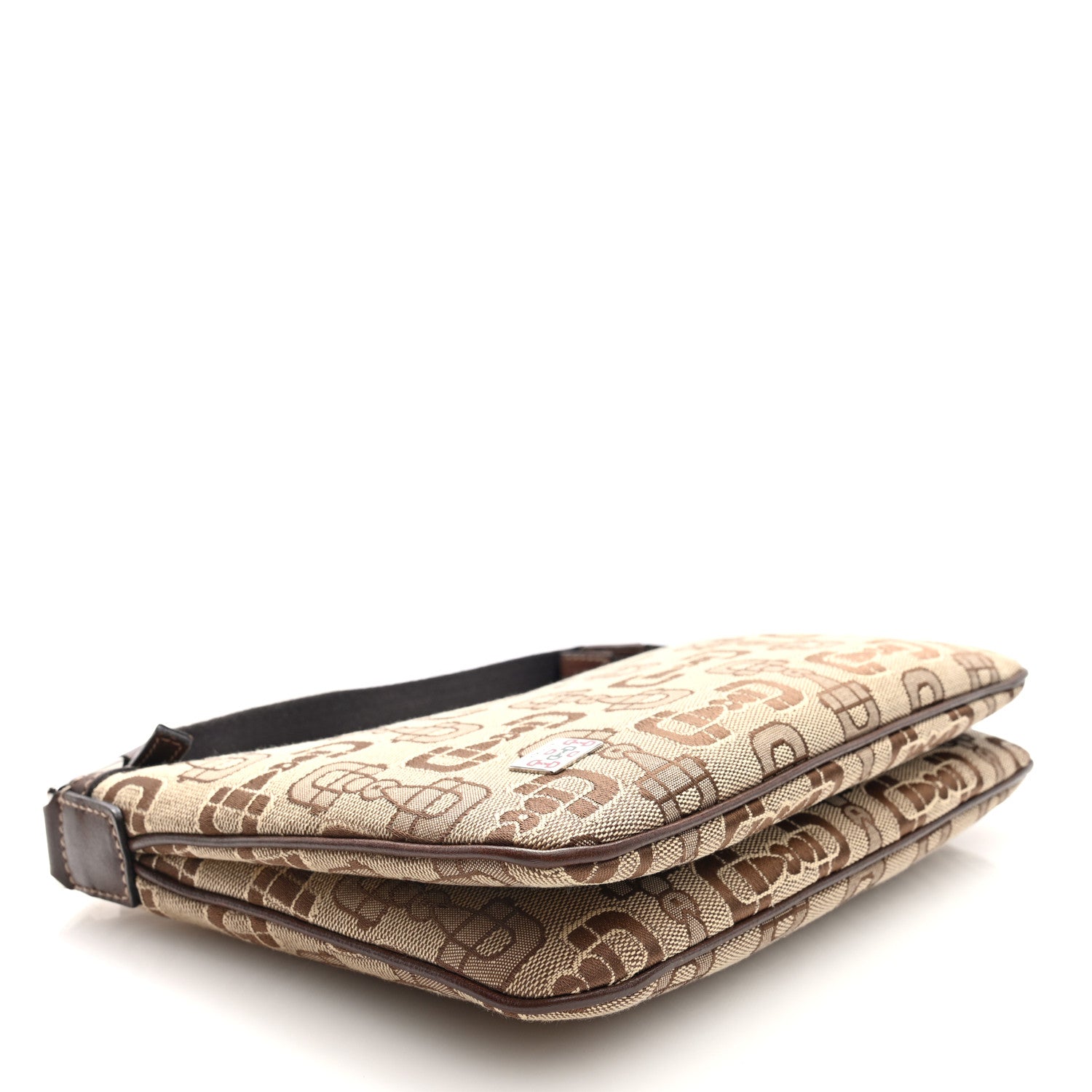 Gucci Canvas Horsebit Print Medium Pop Hobo Dark Brown 4 of 9