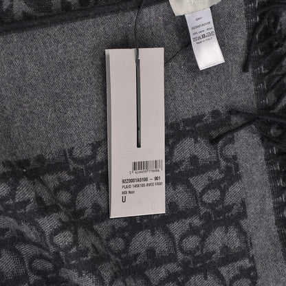 Christian Dior Wool Monogram Throw Black 4 of 6