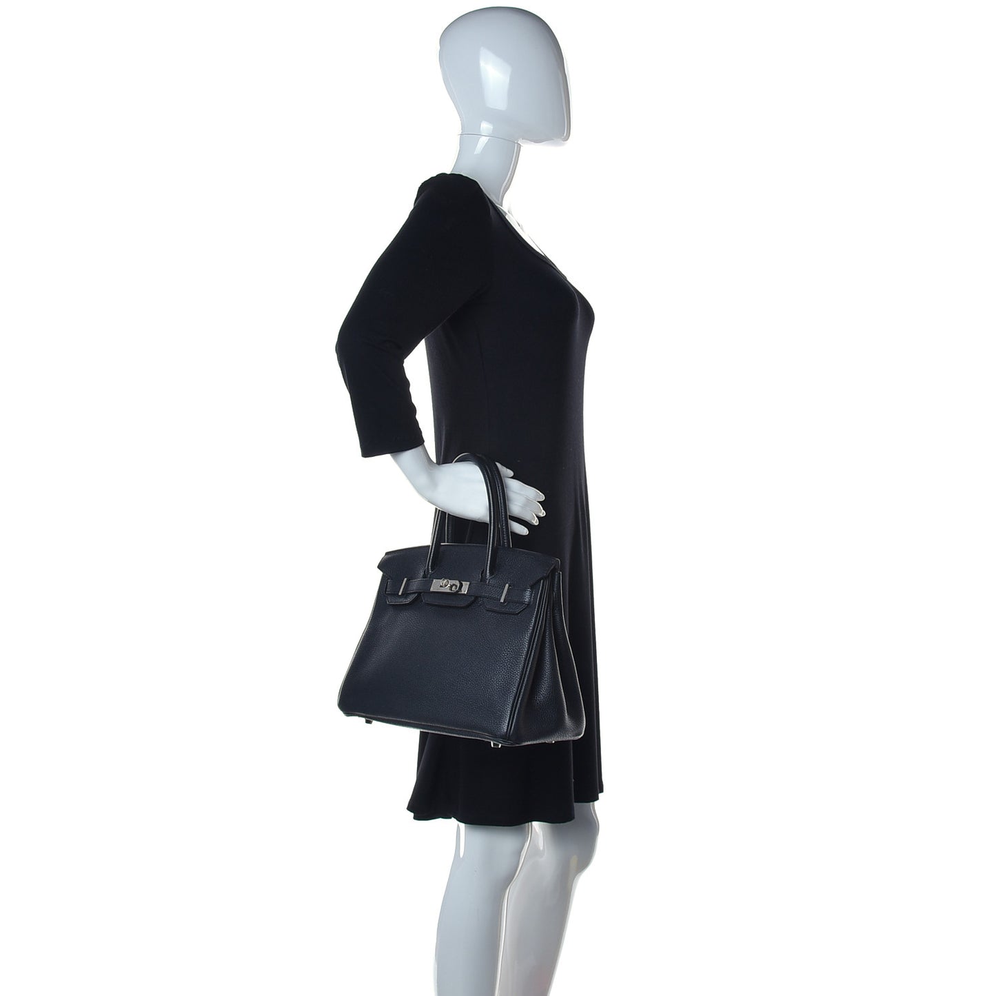 Taurillon Clemence Birkin 30 Black