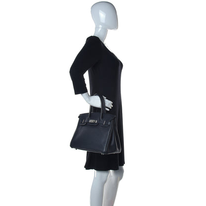 Hermes Taurillon Clemence Birkin 30 Black 2 of 3
