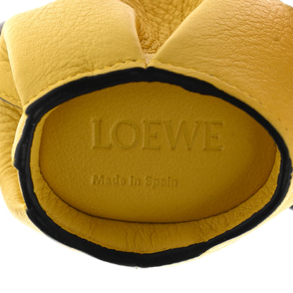 Loewe Calfskin Elephant Coin Purse Bag Charm Key Holder Yellow 4 of 6