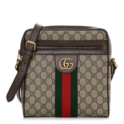 Gucci GG Supreme Monogram Web Small Ophidia Messenger Bag Brown 1 of 13