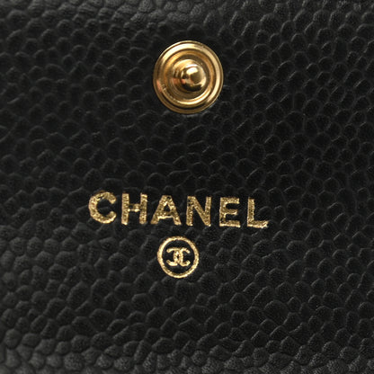 Chanel Caviar Quilted Flap Card Holder Black 6 of 9