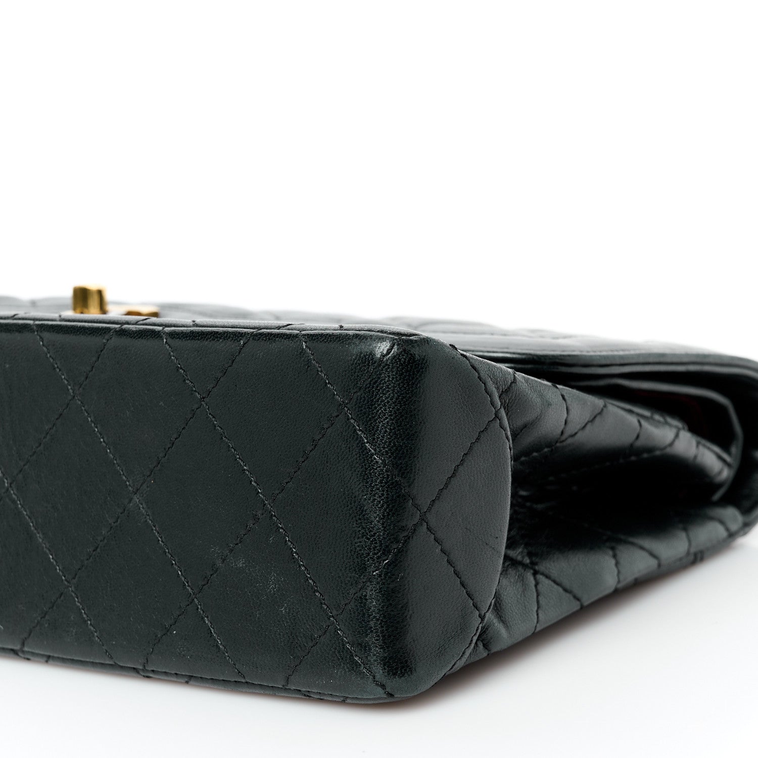 Chanel Lambskin Quilted Medium Double Flap Bag Black 12 of 12