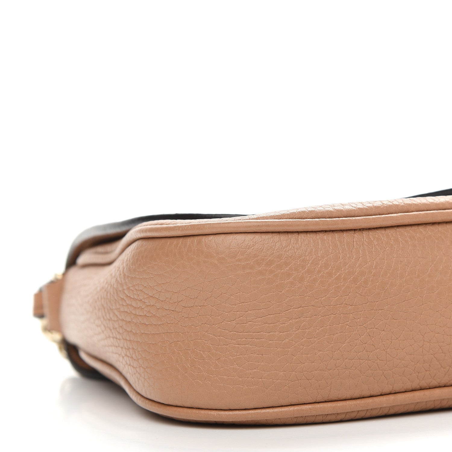 Gucci Pebbled Calfskin Medium Soho Flap Crossbody Camelia 8 of 12