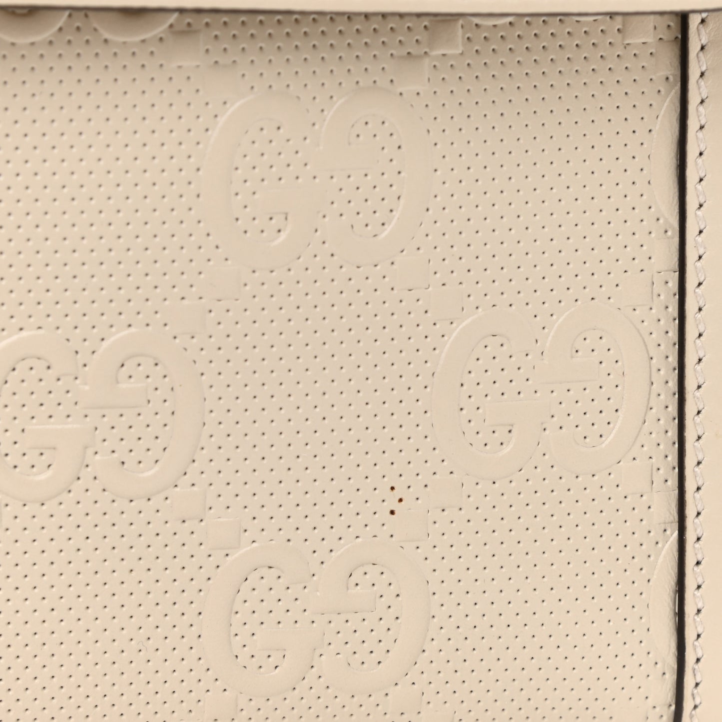 Calfskin GG Tennis Embossed Messenger Bag Mystic White