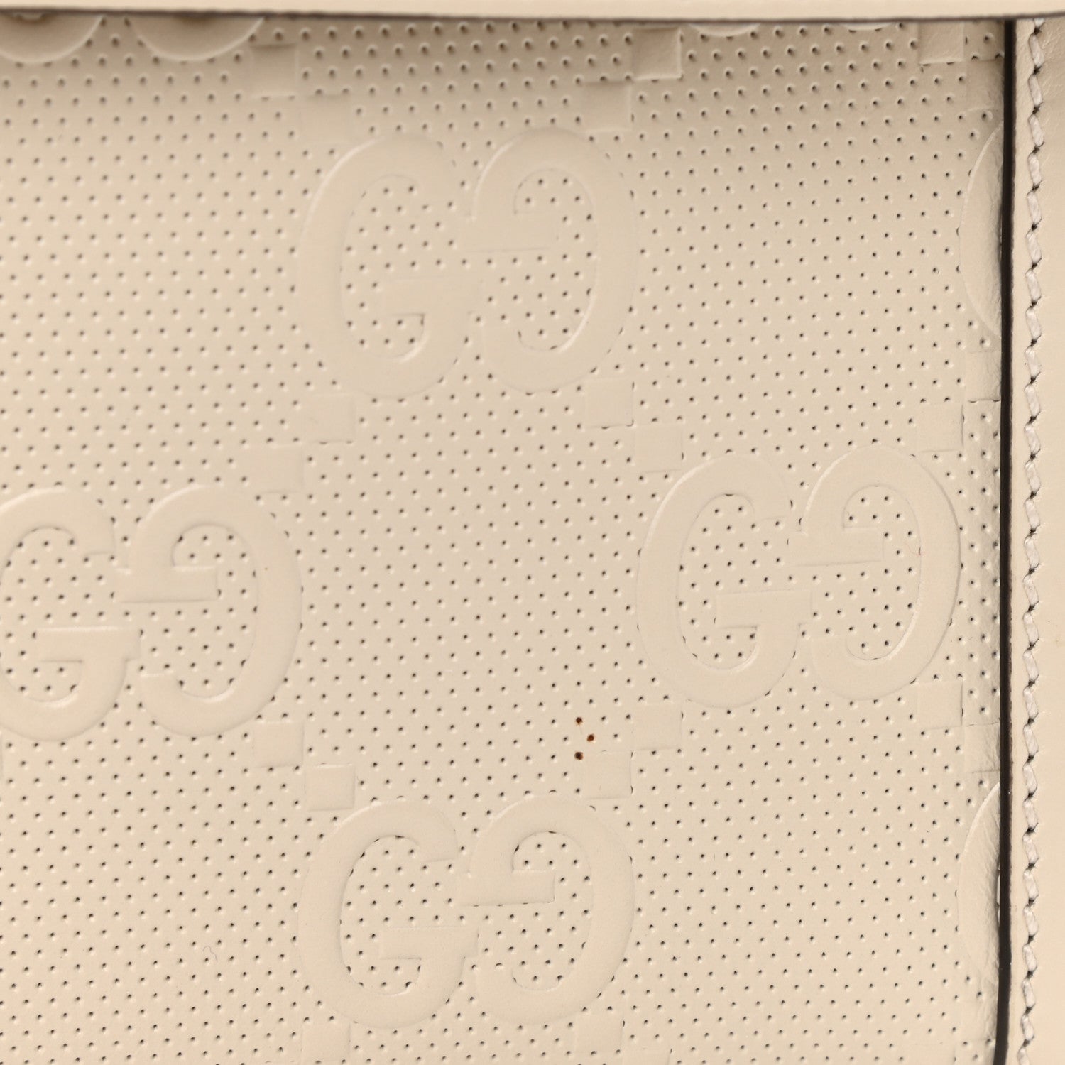 Gucci Calfskin GG Tennis Embossed Messenger Bag Mystic White 11 of 11